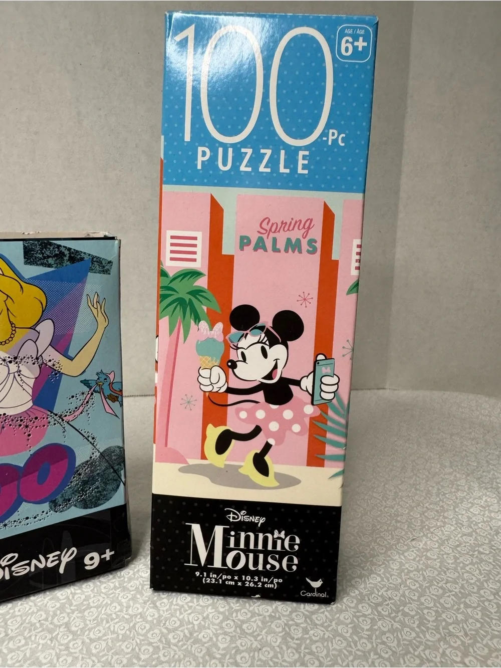 Disney 2 PUZZLES Cinderella  Bibbidi Bobbidi Boo & Minnie Mouse Spring Palms